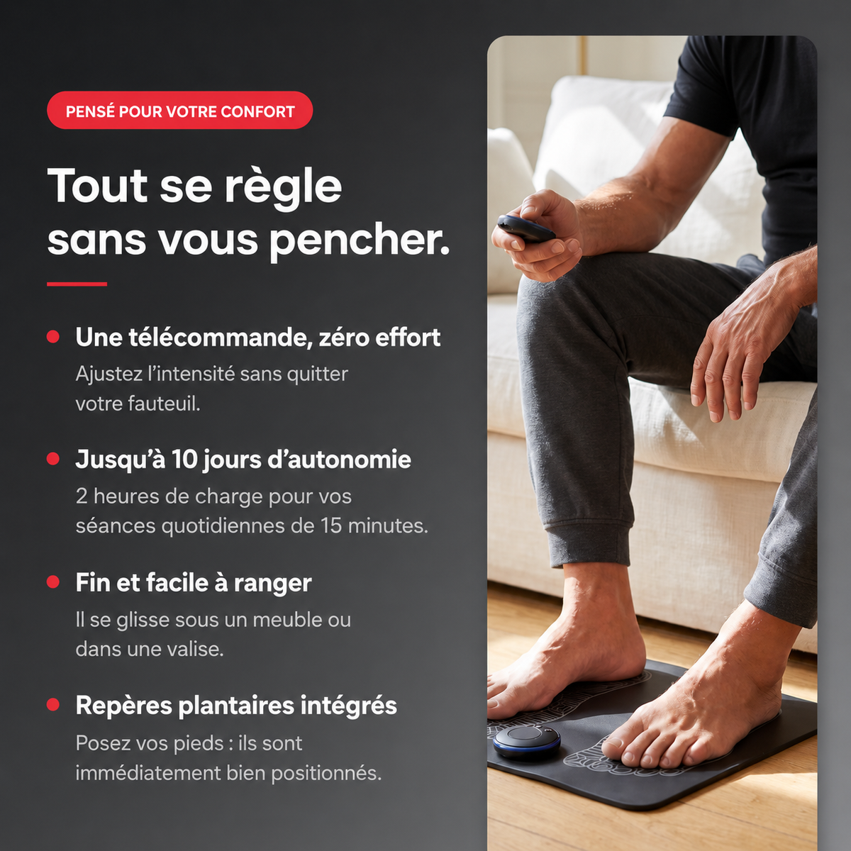 Tapis d’électrostimulation EMS